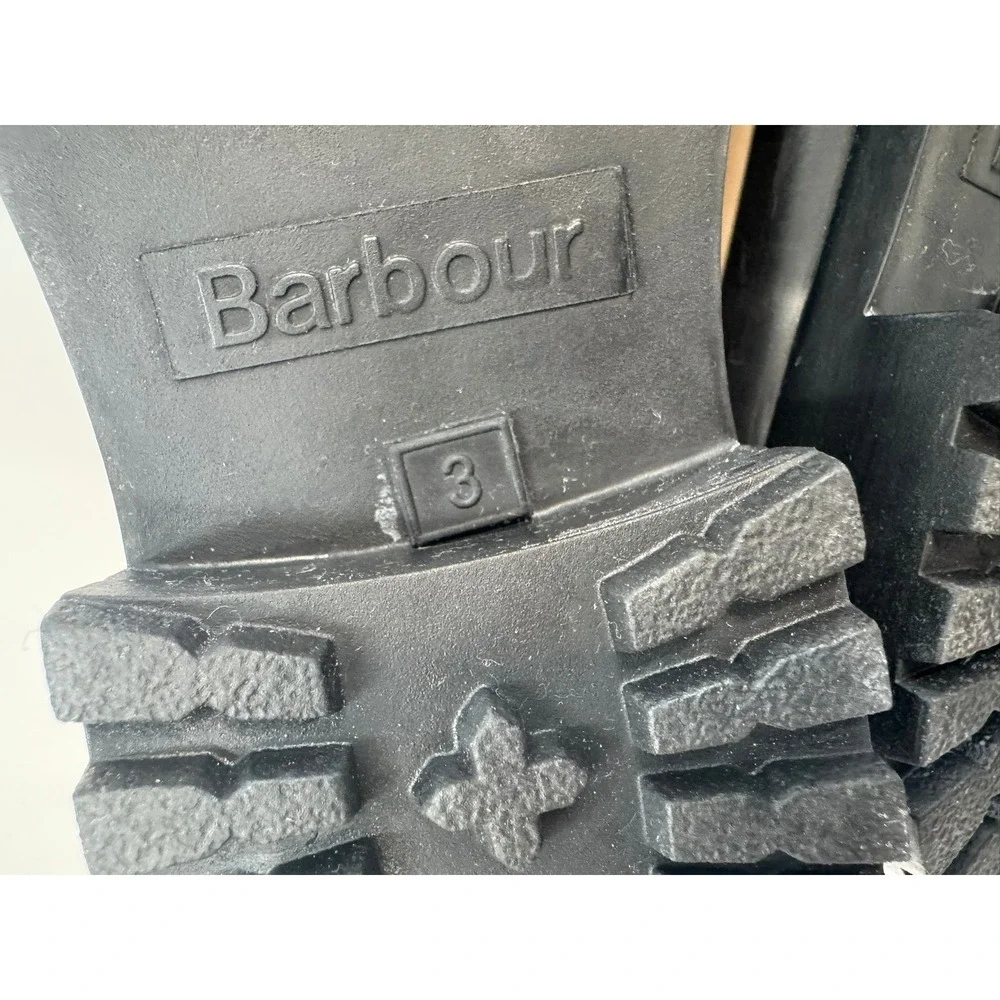Barbour‎ Mallow Waterproof Chelsea Rainboots Lt Trench Black Women's Size 5